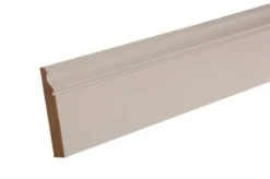 GoodHome White MDF Ogee Skirting Board (L)2.4m (W)119mm (T)18mm