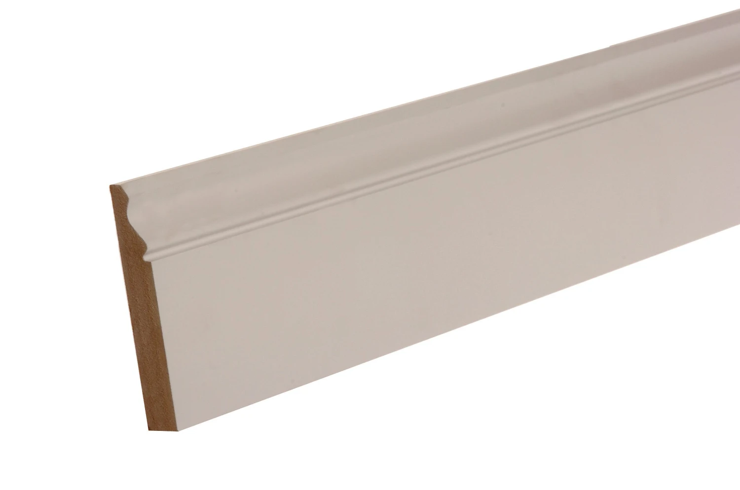 GoodHome White MDF Ogee Skirting Board (L)2.4m (W)119mm (T)18mm 3 GoodHome White MDF Ogee Skirting Board (L)2.4m (W)119mm (T)18mm