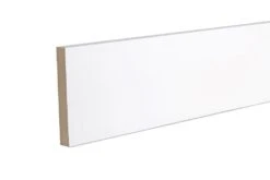 GoodHome White MDF Square Skirting Board (L)2.4m (W)119mm (T)18mm, Pack Of 4