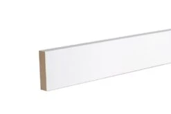 GoodHome White MDF Square Skirting Board (L)2.4m (W)69mm (T)18mm