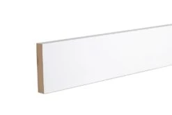 GoodHome White MDF Square Skirting Board (L)2.4m (W)94mm (T)18mm