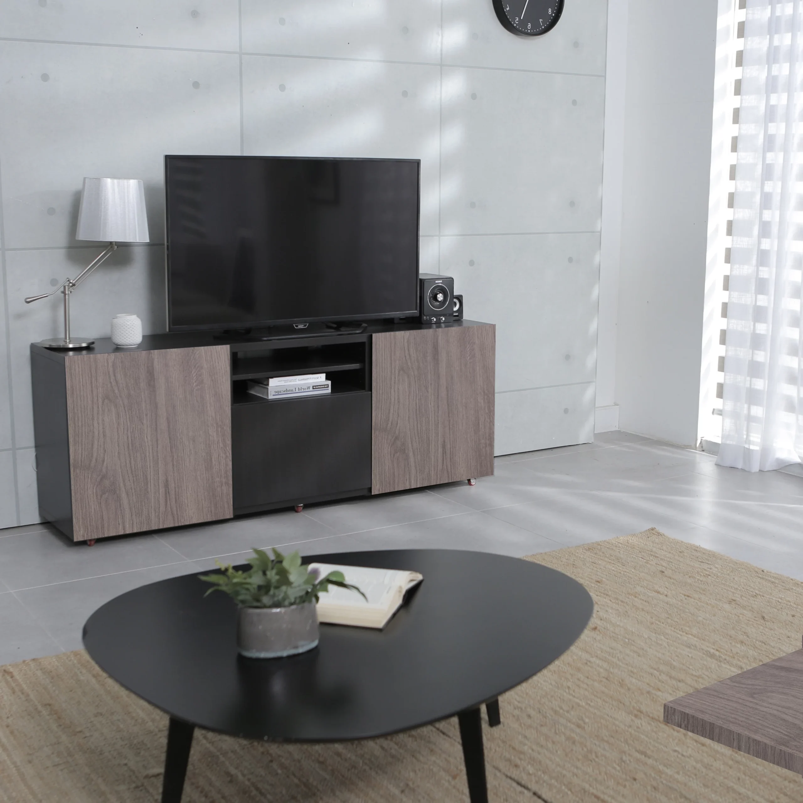 Grey Oak Effect Square Edge Furniture Panel, (L)2.5m (W)600mm (T)18mm 5 Grey Oak Effect Square Edge Furniture Panel, (L)2.5m (W)600mm (T)18mm - Image 3