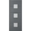Holma 5 Panel Frosted Glazed Shaker Anthracite Timber External Panel Front Door, (H)1981mm (W)838mm -WoodDepot Shop holma 5 panel frosted glazed shaker anthracite timber external panel front door h 1981mm w 838mm5056118701112 01c bq