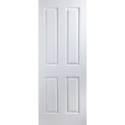 Jeld-Wen 4 Panel Solid Core Unglazed White Smooth Internal Door, (H)1981mm (W)838mm (T)35mm