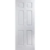 Jeld-Wen 6 Panel Solid Core Unglazed White Woodgrain Effect Internal Door, (H)1981mm (W)610mm (T)35mm -WoodDepot Shop jeld wen 6 panel solid core unglazed white woodgrain effect internal door h 1981mm w 610mm t 35mm5016622333827 01c bq