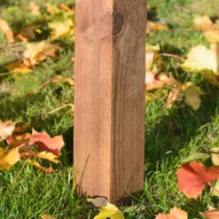 Klikstrom UC4 Brown Square Wooden Fence Post (H)1.8m (W)70mm -WoodDepot Shop klikstrom uc4 brown square wooden fence post h 1 8m w 70mm3663602432340 01i bq