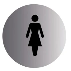 Ladies Stainless Steel Advisory Sign