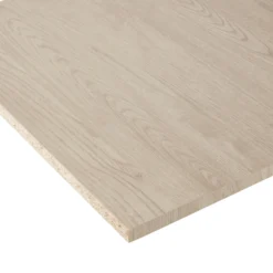 Light Oak Effect Semi Edged Furniture Panel, (L)2.5m (W)300mm (T)18mm