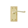 Louga Polished Brass Effect Zamak Scroll Latch Door Handle (L)92mm -WoodDepot Shop louga polished brass effect zamak scroll latch door handle l 92mm3663602831365 01bq