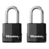 Master Lock Excell Heavy Duty Laminated Steel Black Open Shackle Padlock (W)48mm, Pack Of 2 -WoodDepot Shop master lock excell heavy duty laminated steel black open shackle padlock w 48mm pack of 23520190936875 02c bq