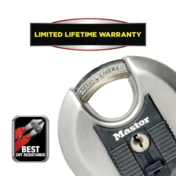 Master Lock Weather Tough Heavy Duty Stainless Steel Metallic Closed Shackle Disc Padlock (W)70mm, Pack Of 2 14 Master Lock Weather Tough Heavy Duty Stainless Steel Metallic Closed Shackle Disc Padlock (W)70mm, Pack Of 2 -WoodDepot Shop master lock weather tough heavy duty stainless steel metallic closed shackle disc padlock w 70mm pack of 23520190929938 38c bq