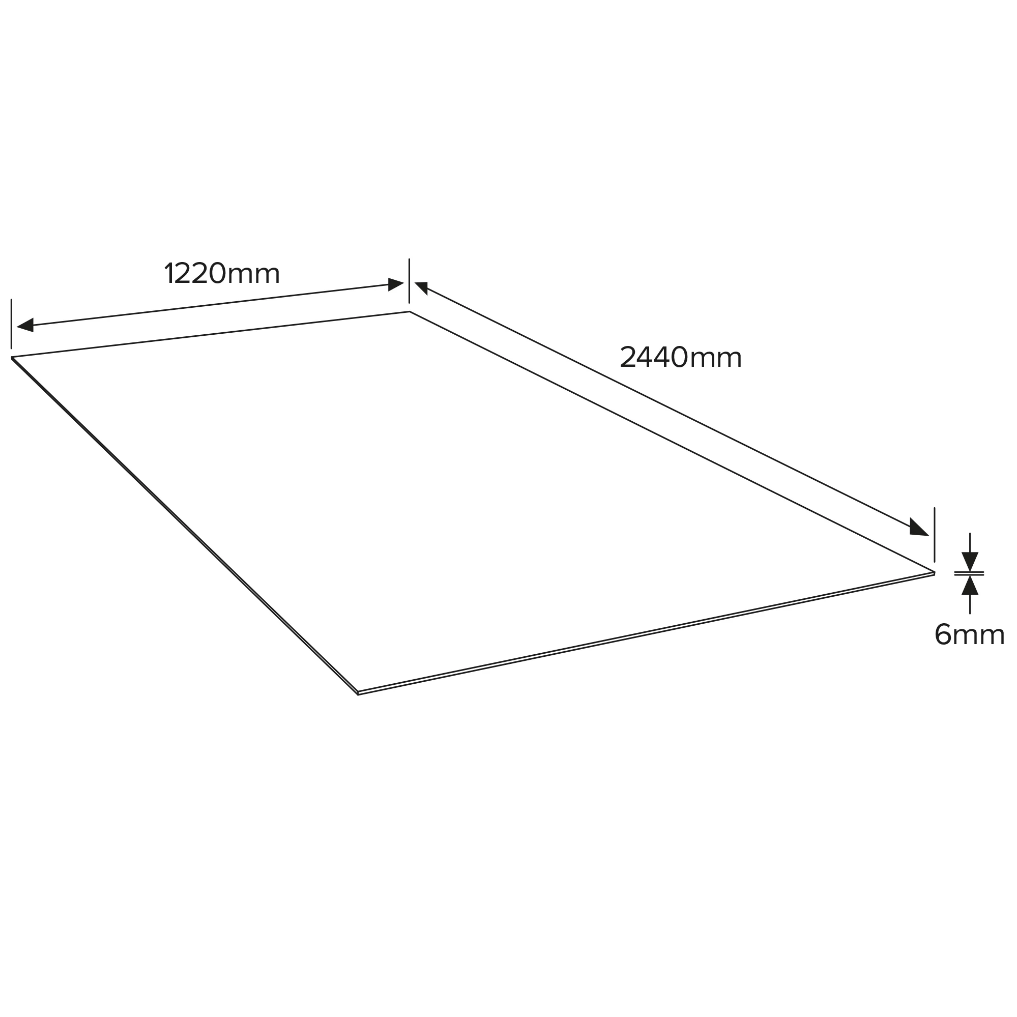 MDF Board (L)2.44m (W)1.22m (T)6mm 11050g 4 MDF Board (L)2.44m (W)1.22m (T)6mm 11050g - Image 2