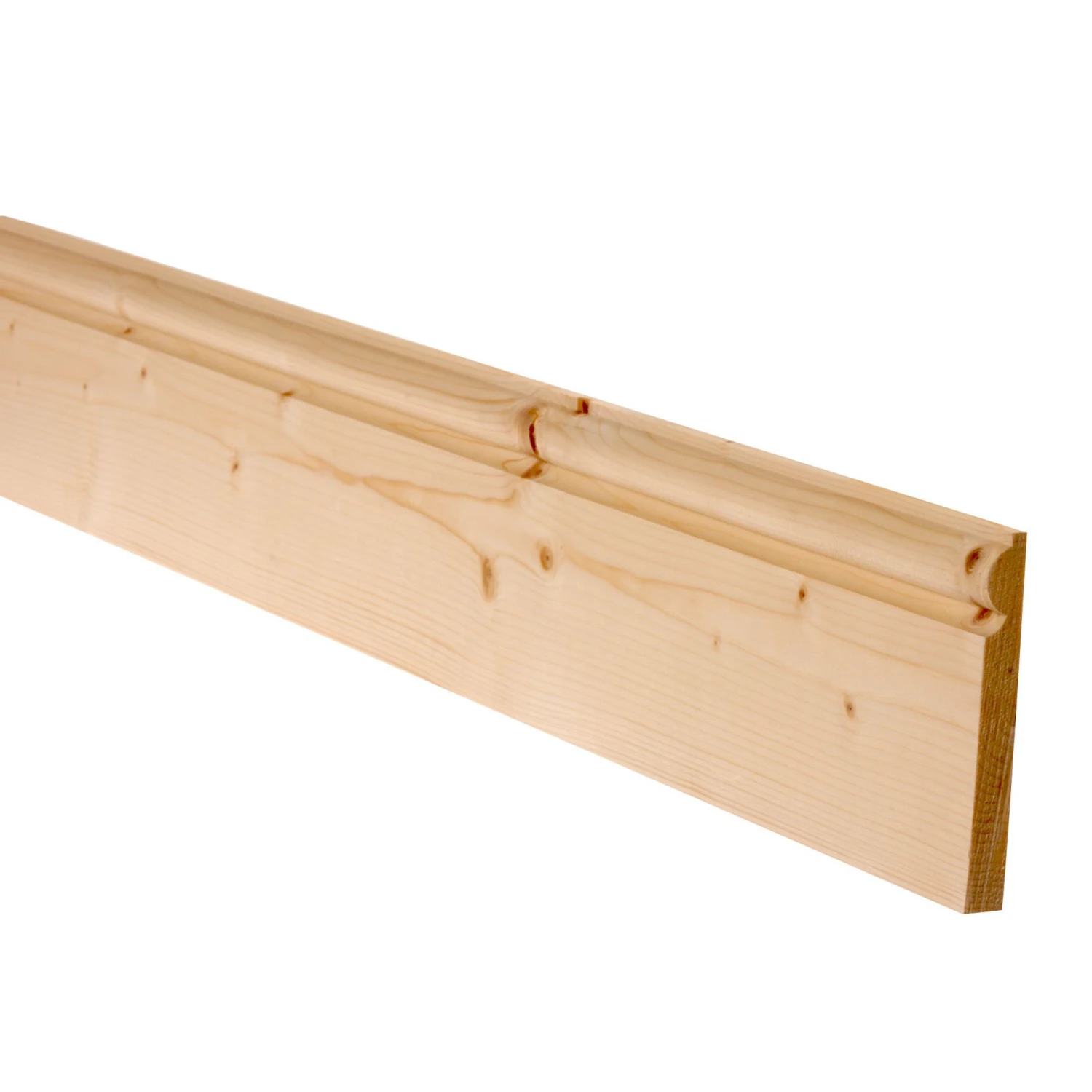 Metsä Wood Pine Torus Skirting Board (L)2.4m (W)119mm (T)15mm, Pack Of 4 3 Metsä Wood Pine Torus Skirting Board (L)2.4m (W)119mm (T)15mm, Pack Of 4