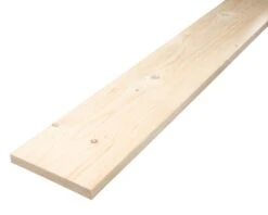 Metsä Wood Rough Sawn Whitewood Spruce Timber (L)2.4m (W)200mm (T)25mm, Pack Of 3
