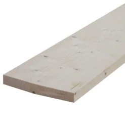 Metsä Wood Rough Sawn Whitewood Spruce Timber (L)2.4m (W)200mm (T)25mm