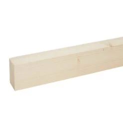 Metsä Wood Smooth Planed Square Edge Whitewood Spruce Stick Timber (L)2.4m (W)70mm (T)44mm, Pack Of 3