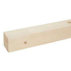 Metsä Wood Smooth Planed Square Edge Whitewood Spruce Stick Timber (L)2.4m (W)70mm (T)69mm, Pack Of 3