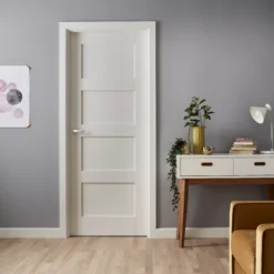 Metsä Wood White MDF Bullnose Skirting Board (L)2.4m (W)69mm (T)14.5mm, Pack Of 4 -WoodDepot Shop metsa wood white mdf bullnose skirting board l 2 4m w 69mm t 14 5mm pack of 43663602049432 01i