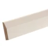 Metsä Wood White MDF Chamfered Skirting Board (L)2.4m (W)69mm (T)14.5mm, Pack Of 4