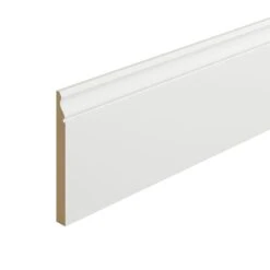 Metsä Wood White MDF Ogee Skirting Board (L)2.4m (W)169mm (T)18mm, Pack Of 2