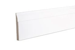 Metsä Wood White MDF Ovolo Skirting Board (L)2.4m (W)94mm (T)14.5mm, Pack Of 4