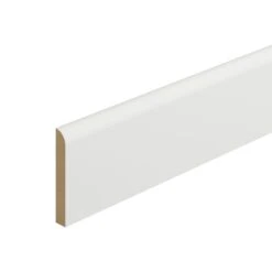Metsä Wood White MDF Round Skirting Board (L)2.4m (W)94mm (T)14.5mm, Pack Of 4