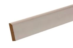 Metsä Wood White MDF Rounded Skirting Board (L)2.4m (W)119mm (T)14.5mm