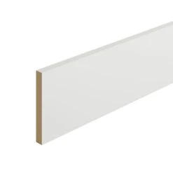 Metsä Wood White MDF Square Skirting Board (L)2.4m (W)144mm (T)18mm, Pack Of 2