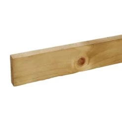 Metsä WoodTreated Rough Sawn Whitewood Timber (L)3m (W)75mm (T)22mm, Pack Of 4