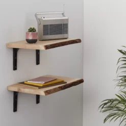 Natural Waney Edge Oak Furniture Board, (L)1.8m (W)250mm-300mm (T)25mm -WoodDepot Shop natural waney edge oak furniture board l 1 8m w 250mm 300mm t 25mm5011944231011 02i