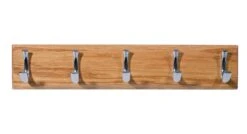 Oak 5 Hook Rail, (L)460mm