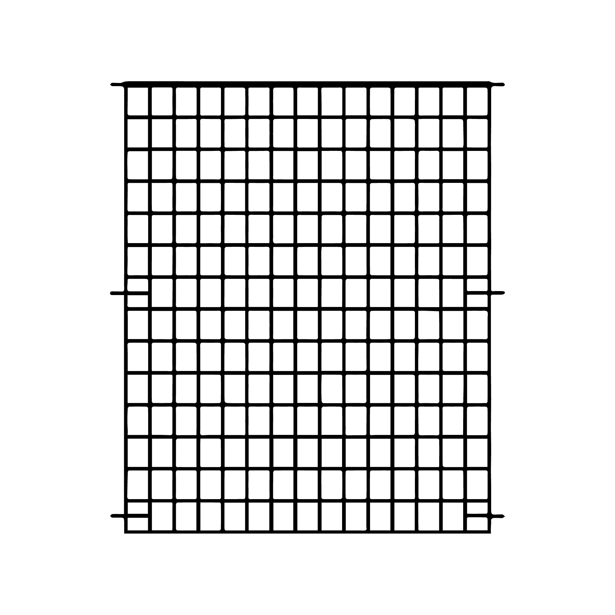 Panacea Traditional Grid Metal Fence Panel (W)0.93m (H)1.07m 3 Panacea Traditional Grid Metal Fence Panel (W)0.93m (H)1.07m