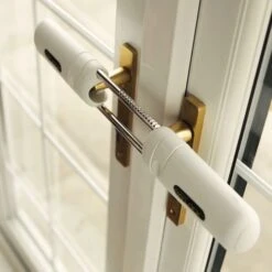 Patlock White Keyless Ratchet French Door Lock, (H)65mm (W)390mm -WoodDepot Shop patlock white keyless ratchet french door lock h 65mm w 390mm5012030100013 01bq