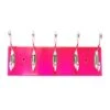 Pink Glitter 5 Hook Rail, (L)438mm (H)72mm -WoodDepot Shop pink glitter 5 hook rail l 438mm h 72mm05272747 02c