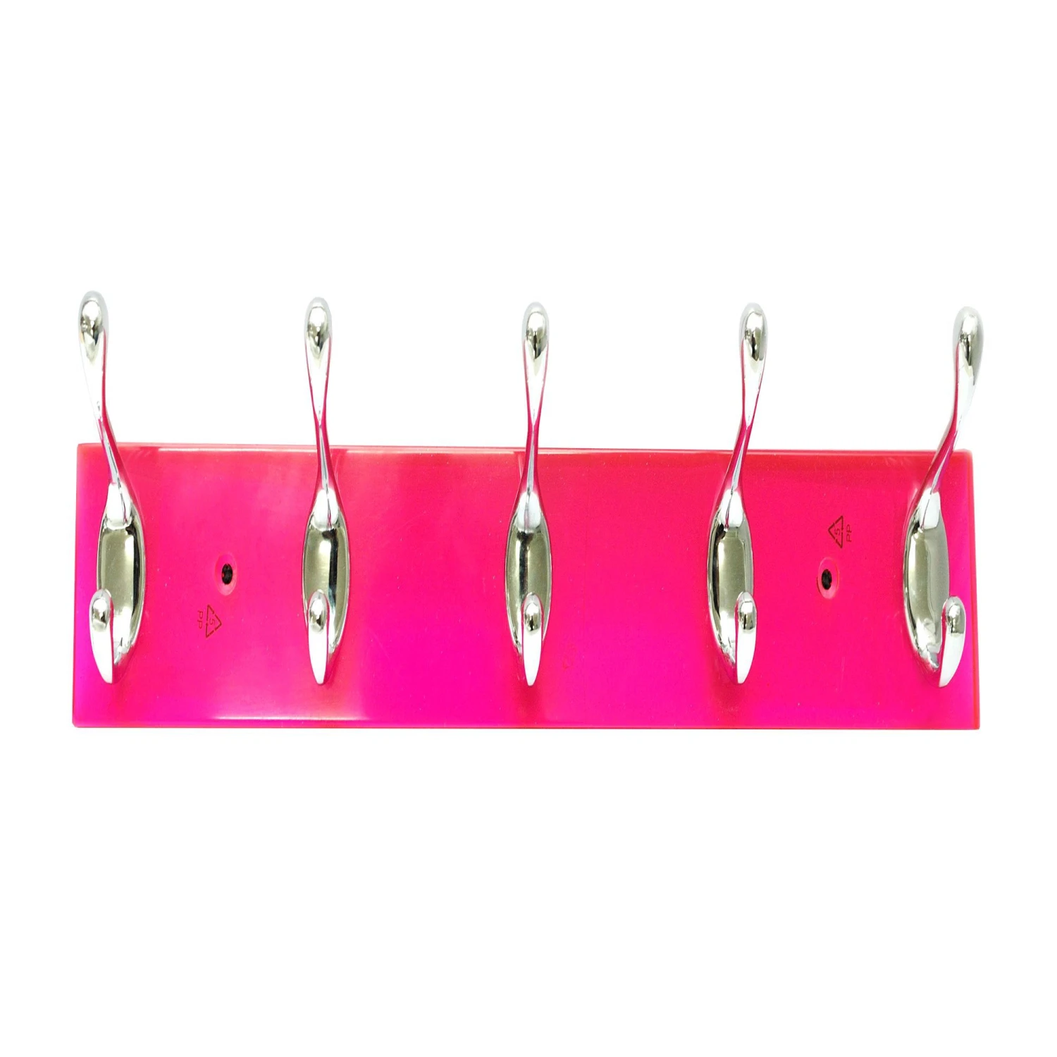 Pink Glitter 5 Hook Rail, (L)438mm (H)72mm 3 Pink Glitter 5 Hook Rail, (L)438mm (H)72mm