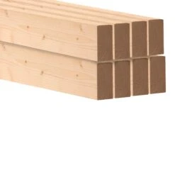 Planed Round Edge Spruce CLS Timber (L)2.4m (W)63mm (T)38mm, Pack Of 8 248007