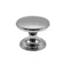 Polished Anodised Zinc Alloy Chrome Effect Round Knob (Dia)41mm -WoodDepot Shop polished anodised zinc alloy chrome effect round knob dia 41mm5056620901277 05c bq