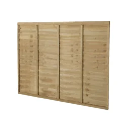 Premier Overlap Lap Pressure Treated 5ft Wooden Fence Panel (W)1.83m (H)1.52m, Pack Of 4 -WoodDepot Shop premier overlap lap pressure treated 5ft wooden fence panel w 1 83m h 1 52m pack of 45013053153277 02bq