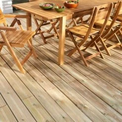 Premium Green Softwood Deck Board (L)2.4m (W)144mm (T)27.5mm, Pack Of 5 -WoodDepot Shop premium green softwood deck board l 2 4m w 144mm t 27 5mm pack of 55059340053295 20i bq