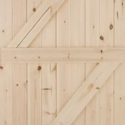 Redwood Veneer External Back Door, (H)2032mm (W)813mm 8 Redwood Veneer External Back Door, (H)2032mm (W)813mm -WoodDepot Shop redwood veneer external back door h 2032mm w 813mm3663602791027 03bq