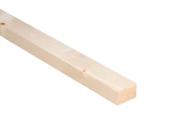 Rough Sawn Whitewood Spruce Timber (L)2.4m (W)75mm (T)47mm, Pack Of 4