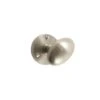 Satin Nickel Effect Brass Round Door Knob (Dia)58.3mm, Pair 2 Satin Nickel Effect Brass Round Door Knob (Dia)58.3mm, Pair -WoodDepot Shop satin nickel effect brass round door knob dia 58 3mm pair03410332 03c