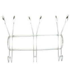 Silver Effect Antenna 3 Hook Rail, (L)545mm (H)145mm