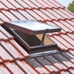 Site Anthracite Aluminium Alloy Top Hung Skylight, (H)550mm (W)450mm -WoodDepot Shop site anthracite aluminium alloy top hung skylight h 550mm w 450mm3663602628972 03bq
