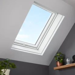 Site Premium Anthracite Aluminium Alloy Centre Pivot Roof Window, (H)980mm (W)780mm -WoodDepot Shop site premium anthracite aluminium alloy centre pivot roof window h 980mm w 780mm3663602629009 04bq