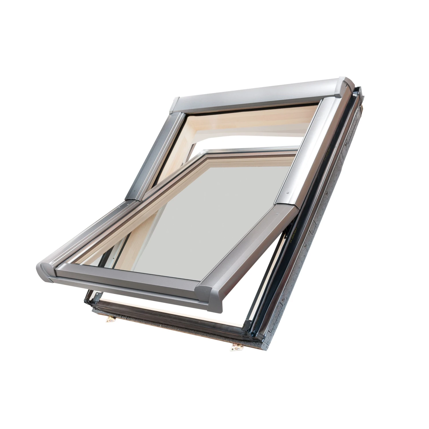 Site Standard Anthracite Aluminium Alloy Centre Pivot Roof Window, (H)1180mm (W)1140mm 3 Site Standard Anthracite Aluminium Alloy Centre Pivot Roof Window, (H)1180mm (W)1140mm