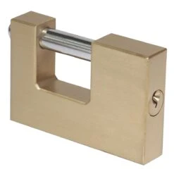 Smith & Locke Brass Steel Cylinder Open Shackle Padlock (W)90mm