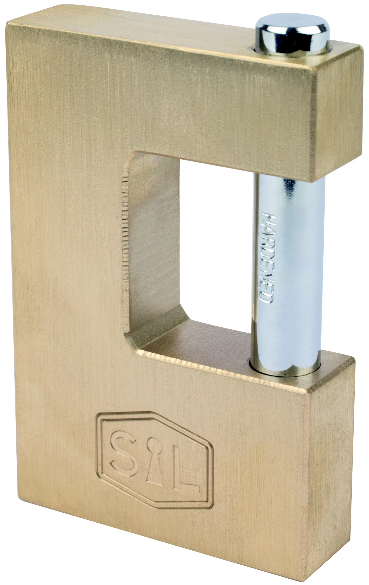 Smith & Locke Brass Steel Cylinder Open Shackle Padlock (W)90mm 4 Smith & Locke Brass Steel Cylinder Open Shackle Padlock (W)90mm - Image 2