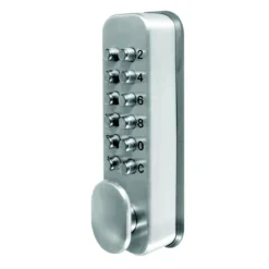 Smith & Locke Grey Zinc Alloy 4-6 Digit Push-button Lock -WoodDepot Shop smith locke grey zinc alloy 4 6 digit push button lock5031913006860 01c