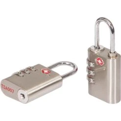 Smith & Locke Silver Effect Zinc Combination Padlock (W)30mm, Pack Of 2